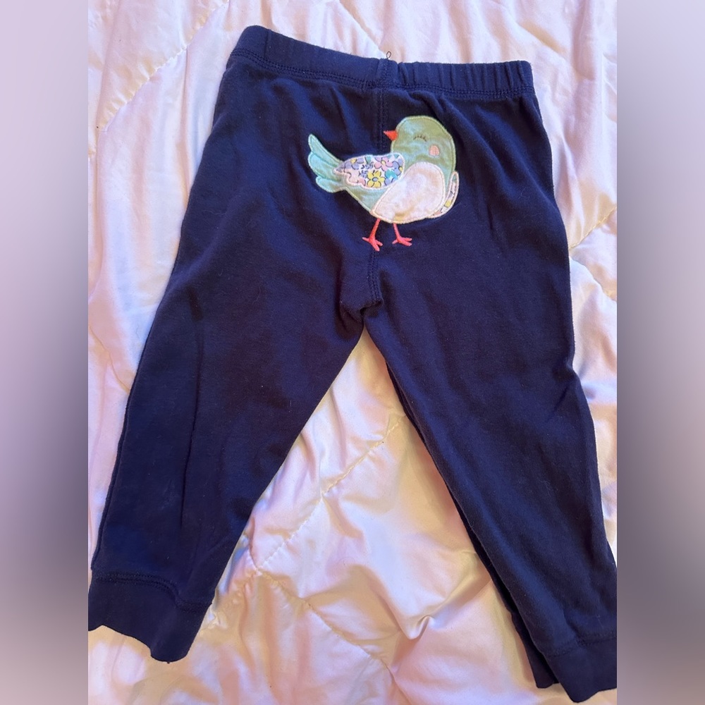 EUC Carter’s 18M Bird Pants Navy Blue